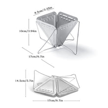 Load image into Gallery viewer, Folding Coffee Dripper Rack Coffee Filter Stand Slow Brewing Accessories Funnel Camping Supplies Outdoor Home Drinking Tools
