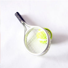 Load image into Gallery viewer, Dollhouse Mini Model Toy Miniature Tennis Racket Ornament Tennis Ball for 17cm Labubu Dolls Cute DIY Doll Micro-landscapes Decor
