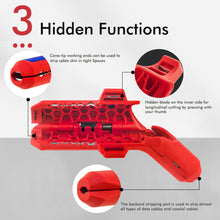 Load image into Gallery viewer, 1PC Multi-Functional Curved Handle Wire Stripper Quick Wire Cutting Tool Specially Designed For Electricians
