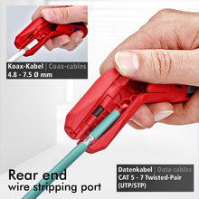 Load image into Gallery viewer, 1PC Multi-Functional Curved Handle Wire Stripper Quick Wire Cutting Tool Specially Designed For Electricians

