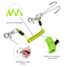 Load image into Gallery viewer, 1PC 316 Stainless Steel Diving Double-Head Flow Hook Corrosion-Resistant Retractable Spring Hook For Deep Diving

