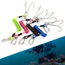 Load image into Gallery viewer, 1PC 316 Stainless Steel Diving Double-Head Flow Hook Corrosion-Resistant Retractable Spring Hook For Deep Diving
