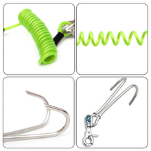 Load image into Gallery viewer, 1PC 316 Stainless Steel Diving Double-Head Flow Hook Corrosion-Resistant Retractable Spring Hook For Deep Diving
