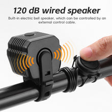 Load image into Gallery viewer, Bicycle Riding Horn Light High And Low Four-Bead Night Riding Warning Light High-Decibel Line-Controlled Horn
