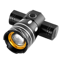 Load image into Gallery viewer, Bicycle Aluminum Alloy Retractable Zoom Headlights High-Brightness Night Riding Warning Lights USB Charging Outdoor Cycling Equipment
