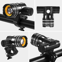 Load image into Gallery viewer, Bicycle Aluminum Alloy Retractable Zoom Headlights High-Brightness Night Riding Warning Lights USB Charging Outdoor Cycling Equipment
