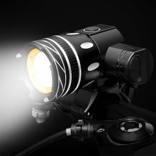 Load image into Gallery viewer, Bicycle Aluminum Alloy Retractable Zoom Headlights High-Brightness Night Riding Warning Lights USB Charging Outdoor Cycling Equipment
