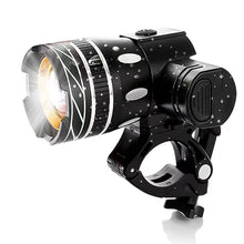 Load image into Gallery viewer, Bicycle Aluminum Alloy Retractable Zoom Headlights High-Brightness Night Riding Warning Lights USB Charging Outdoor Cycling Equipment
