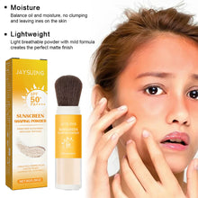 Load image into Gallery viewer, Protective Makeup Setting Powder Light Sweat Resistant Durable Oil Control Waterproof Concealer Makeup Free Natural Makeup Setting Powder
