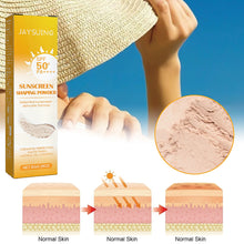 Load image into Gallery viewer, Protective Makeup Setting Powder Light Sweat Resistant Durable Oil Control Waterproof Concealer Makeup Free Natural Makeup Setting Powder
