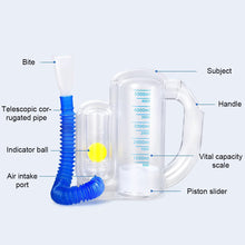 Load image into Gallery viewer, 5000ml Respiratory Training Lung Capacity Training Physical Measurement Middle-aged Elderly Pulmonary Function Rehabilitation Training Daily Exercise Device
