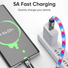 Load image into Gallery viewer, PD240W Phone Lanyard Charge Cable 2 in 1 USB-C to USB-C Super Fast Charge Data Cable Zinc Alloy Head Lanyard Fast Charging Cable
