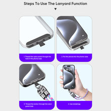 Load image into Gallery viewer, PD240W Phone Lanyard Charge Cable 2 in 1 USB-C to USB-C Super Fast Charge Data Cable Zinc Alloy Head Lanyard Fast Charging Cable
