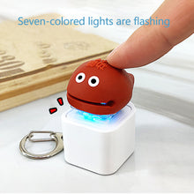 Load image into Gallery viewer, Capybara Chicken Wooden Fish Money bag Lion Fire Hot-swappable Shaft Seat Colorful Effect Shaft Button Keychain
