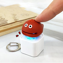 Load image into Gallery viewer, Capybara Chicken Wooden Fish Money bag Lion Fire Hot-swappable Shaft Seat Colorful Effect Shaft Button Keychain
