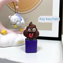 Load image into Gallery viewer, Capybara Chicken Wooden Fish Money bag Lion Fire Hot-swappable Shaft Seat Colorful Effect Shaft Button Keychain
