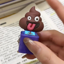 Load image into Gallery viewer, Capybara Chicken Wooden Fish Money bag Lion Fire Hot-swappable Shaft Seat Colorful Effect Shaft Button Keychain
