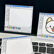 Load image into Gallery viewer, 50Sheets Vintage Computer Drawing Board Notepad Retro Style Square Paper for Creative Illustration and Design
