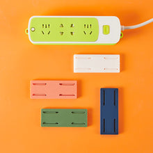 Load image into Gallery viewer, Self-Adhesive Desktop Socket Fixer Cable Organizer Wall Hanging Plug-in Removable Fixer Home Office Accessories
