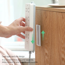 Load image into Gallery viewer, Self-Adhesive Desktop Socket Fixer Cable Organizer Wall Hanging Plug-in Removable Fixer Home Office Accessories
