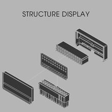 Load image into Gallery viewer, 24 Pin to 90 Degree Power Plug Adapter ARGB Mainboard Motherboard Power Supply Cable Modular DIY Mounting Accessessory

