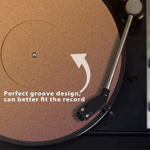 Load image into Gallery viewer, 12in Record Pad Soft Cork Anti-Static Vinyl Mat Turntable Slipmat Pad Diameter 297mm Audio Controller Phonograph Accessories
