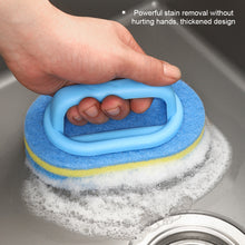 Load image into Gallery viewer, 3PCS Sponge Cleaning Brush With Handle Bathtub Tile Scrub Brush Kitchen Bathroom Cleaning Sponge Brush Household Cleaning Supplies
