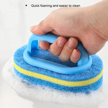 Load image into Gallery viewer, 3PCS Sponge Cleaning Brush With Handle Bathtub Tile Scrub Brush Kitchen Bathroom Cleaning Sponge Brush Household Cleaning Supplies
