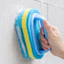 Load image into Gallery viewer, 3PCS Sponge Cleaning Brush With Handle Bathtub Tile Scrub Brush Kitchen Bathroom Cleaning Sponge Brush Household Cleaning Supplies
