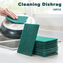 Load image into Gallery viewer, 10PCS Dishwashing Cleaning Sponge Scrub Pads Oil Removal Dishwashing Rub Pot Pads Scratch Free Reusable Cuttable Cleaning Dishrag
