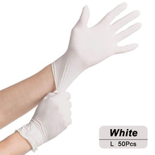 Load image into Gallery viewer, 50/20PCS Light Pink Disposable Nitrile Gloves Waterproof Anti-static Durable Light Pink Gloves For Kitchen Cooking Tools
