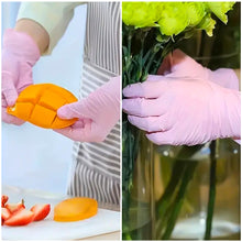 Load image into Gallery viewer, 50/20PCS Light Pink Disposable Nitrile Gloves Waterproof Anti-static Durable Light Pink Gloves For Kitchen Cooking Tools
