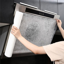 Load image into Gallery viewer, 5/10M Disposable Hood Oil Filter Paper Non-woven Cooker Hood Extractor Fan Filter Kitchen Hood Grease Anti Oil Cotton
