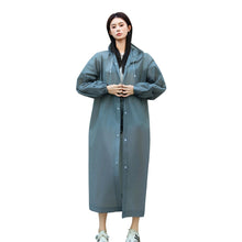 Load image into Gallery viewer, Reusable Poncho Rain Coat with Drawstring Hat and Elastic Sleeves Cuffs Extra Thick Protective Isolation Emergency for Outdoor Activities
