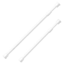 Load image into Gallery viewer, Multi Purpose Spring Tension Curtain Rods Adjustable Length Hanging Extendable Telescopic Poles for Bathroom Kitchen Cupboard No Drill
