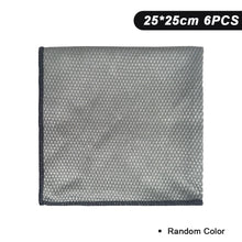 Load image into Gallery viewer, 6pcs Microfiber Glass Cleaning Cloth Rag Lint-Free For Windows Car Kitchen Mirror No Trace Reusable Fish Scale Rag Polishing
