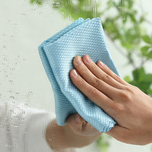 Load image into Gallery viewer, 6pcs Microfiber Glass Cleaning Cloth Rag Lint-Free For Windows Car Kitchen Mirror No Trace Reusable Fish Scale Rag Polishing
