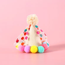 Load image into Gallery viewer, Pet Birthday Celebrate Scarf Cotton Wave Point Saliva Towel Washable Pet Hat Cat Dog Bibs Puppy Kitten Triangle Kerchief Set
