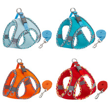Load image into Gallery viewer, Small Medium Pet Dog Harness for Outdoor Use Set Dog Vest Strap Adjustable Breathable Harness for Dogs Puppy and Cats
