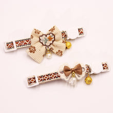 Load image into Gallery viewer, Cute Adjustable Pet Cat Collar Bell Collar Kitten Necklace Pet Collars for Small Dog Necklace Party Photo Props
