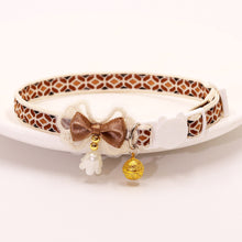 Load image into Gallery viewer, Cute Adjustable Pet Cat Collar Bell Collar Kitten Necklace Pet Collars for Small Dog Necklace Party Photo Props
