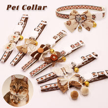 Load image into Gallery viewer, Cute Adjustable Pet Cat Collar Bell Collar Kitten Necklace Pet Collars for Small Dog Necklace Party Photo Props
