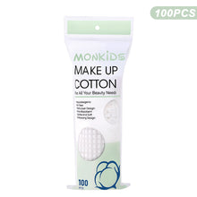 Load image into Gallery viewer, 100pcs Soft Round Cotton Pad With Double-sided Texture Daily Facial Cleaning Makeup Removal Skin Care For Home And Travel Use
