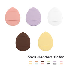 Load image into Gallery viewer, 5Pcs/box Mini Finger Puff Foundation Small Air Cushion Powder Sponge Face Concealer BB Cream Cosmetic Applicator Makeup Tools
