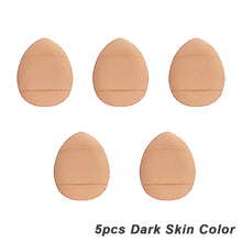 Load image into Gallery viewer, 5Pcs/box Mini Finger Puff Foundation Small Air Cushion Powder Sponge Face Concealer BB Cream Cosmetic Applicator Makeup Tools
