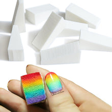 Load image into Gallery viewer, 50Pcs Mix Colors Nail Sponge Triangle Soft Tool DIY Gel Polish Painting Foams Color Shadow Makeup Sponge

