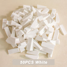 Load image into Gallery viewer, 50Pcs Mix Colors Nail Sponge Triangle Soft Tool DIY Gel Polish Painting Foams Color Shadow Makeup Sponge
