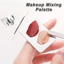 Load image into Gallery viewer, Stainless Steel Makeup Mixing Palette Foundation Spatula Makeup MixingTray Nail Art Palet Beauty Tools
