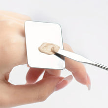 Load image into Gallery viewer, Stainless Steel Makeup Mixing Palette Foundation Spatula Makeup MixingTray Nail Art Palet Beauty Tools
