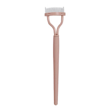 Load image into Gallery viewer, 1pc Eyelash Comb Lash Makeup Eyelash Separator Eyebrow Grooming Brush Tool with Transparent Case Curved Design Fit the Eye Shape

